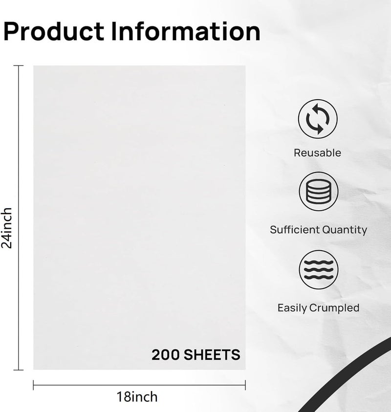 BEIBOON Large Moving Paper Packing Sheets 18x24 Inch Newsprint Paper for Packaging Moving Shipping Supplies, Wrapping Fragile Items, Pet Cage Liners 5.3LB - Image 2